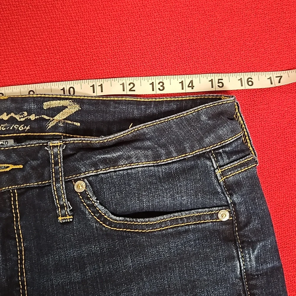 Seven7 sunset bermuda denim shorts dark Deming size 10 EUC